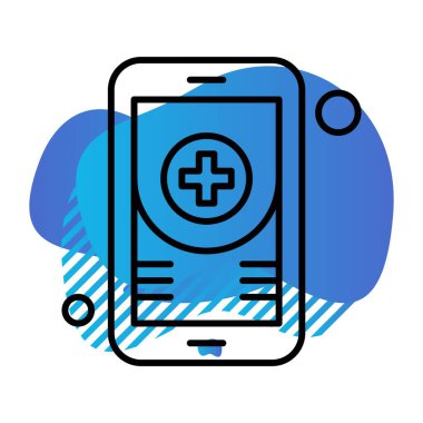 Vektör mobil ağ simgesi