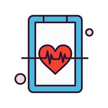 Vektör Kalp Ağı simgesi