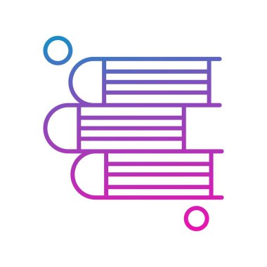 Basit Vektör Üniversitesi Simgesi illüstrasyonu