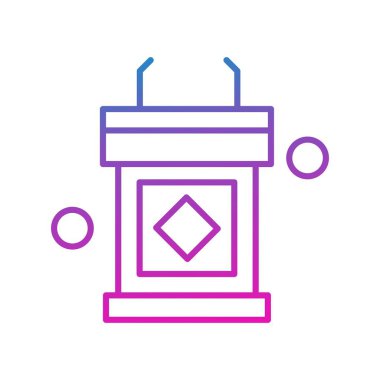 Basit Vektör Üniversitesi Simgesi illüstrasyonu