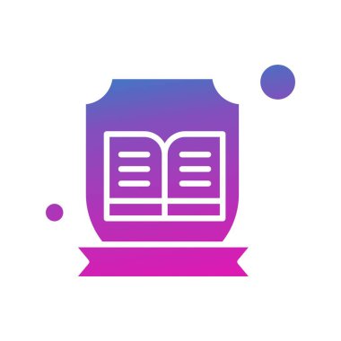 Basit Vektör Üniversitesi Simgesi illüstrasyonu