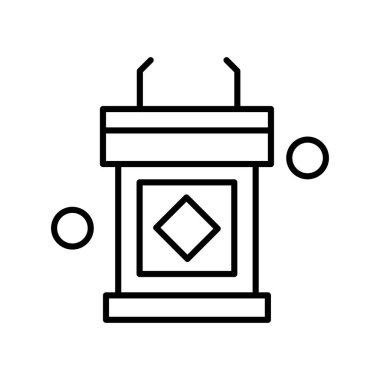 Basit Vektör Üniversitesi Simgesi illüstrasyonu