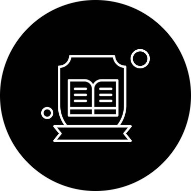 Basit Vektör Üniversitesi Simgesi illüstrasyonu