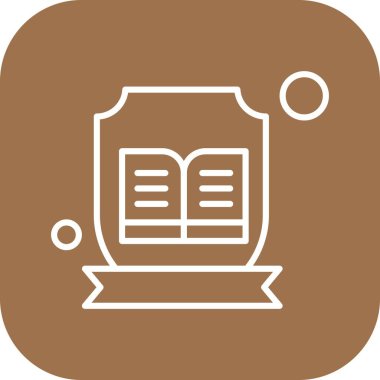 Basit Vektör Üniversitesi Simgesi illüstrasyonu