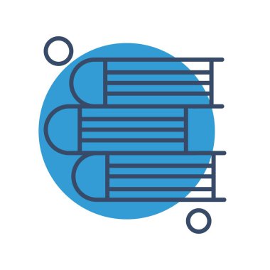 Basit Vektör Üniversitesi Simgesi illüstrasyonu