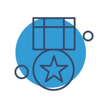 Basit Vektör Üniversitesi Simgesi illüstrasyonu