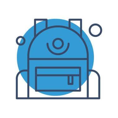 Basit Vektör Üniversitesi Simgesi illüstrasyonu