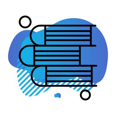 Basit Vektör Üniversitesi Simgesi illüstrasyonu