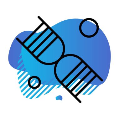  DNA simgesi, vektör illüstrasyonu