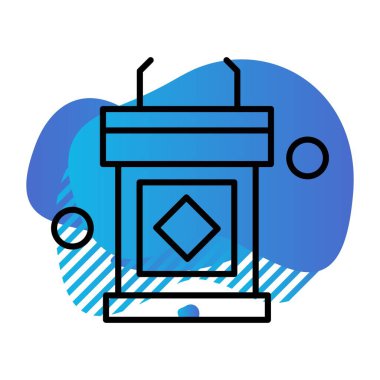 Basit Vektör Üniversitesi Simgesi illüstrasyonu