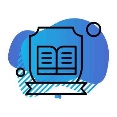 Basit Vektör Üniversitesi Simgesi illüstrasyonu