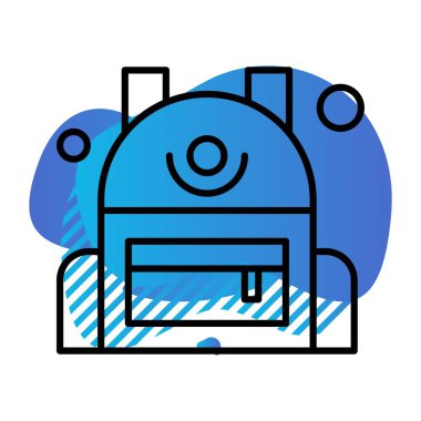 Basit Vektör Üniversitesi Simgesi illüstrasyonu