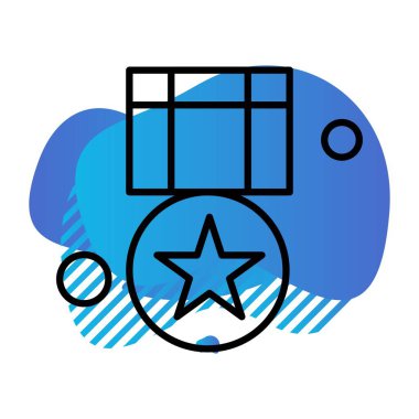 Basit Vektör Üniversitesi Simgesi illüstrasyonu