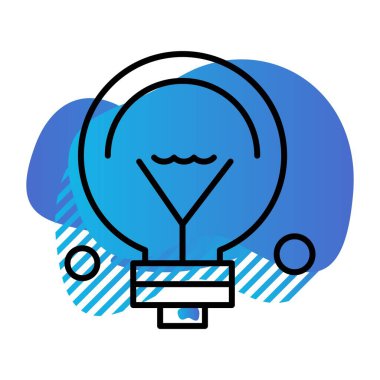  Ampul Simgesi, Vektör illüstrasyonu