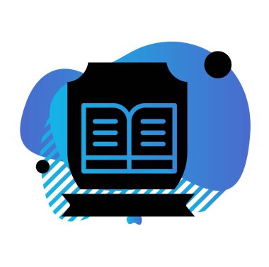 Basit Vektör Üniversitesi Simgesi illüstrasyonu