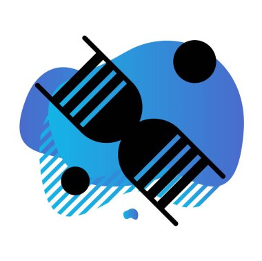  DNA simgesi, vektör illüstrasyonu