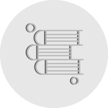 Basit Vektör Üniversitesi Simgesi illüstrasyonu