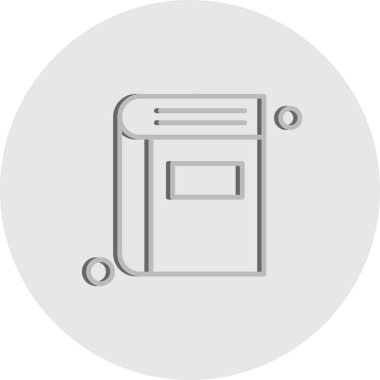 Basit Vektör Üniversitesi Simgesi illüstrasyonu