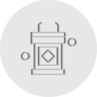 Basit Vektör Üniversitesi Simgesi illüstrasyonu