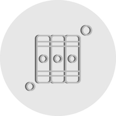 Basit Vektör Üniversitesi Simgesi illüstrasyonu