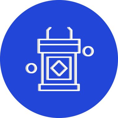 Basit Vektör Üniversitesi Simgesi illüstrasyonu