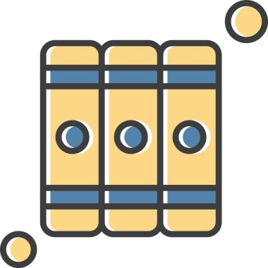 Basit Vektör Üniversitesi Simgesi illüstrasyonu