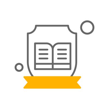 Basit Vektör Üniversitesi Simgesi illüstrasyonu