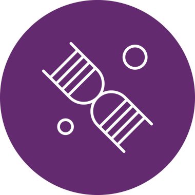  DNA simgesi, vektör illüstrasyonu