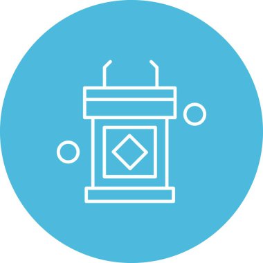 Basit Vektör Üniversitesi Simgesi illüstrasyonu