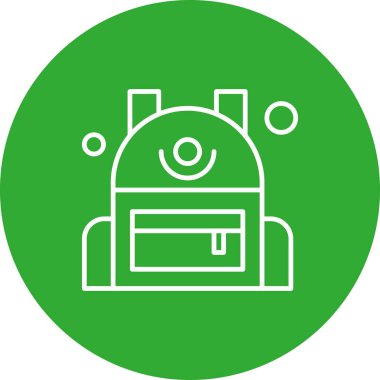 Basit Vektör Üniversitesi Simgesi illüstrasyonu