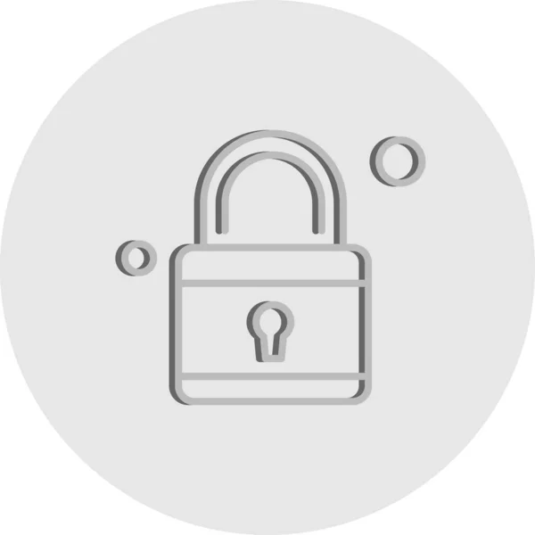Vector Lock Icon Sicherheitskonzept — Stockvektor