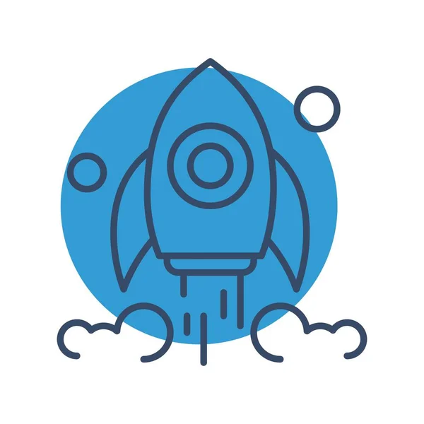 Vector Rocket Icon Design — Stock Vector