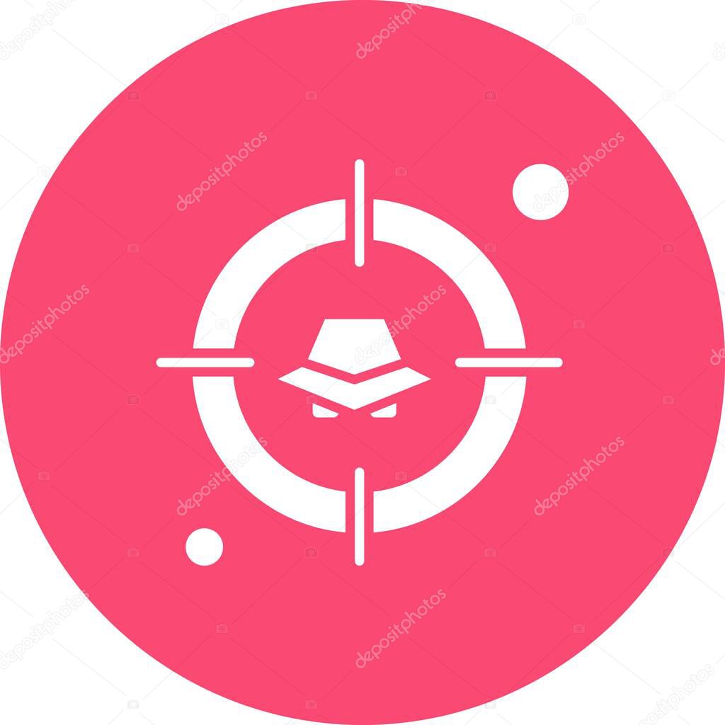  target icon, vector illustration