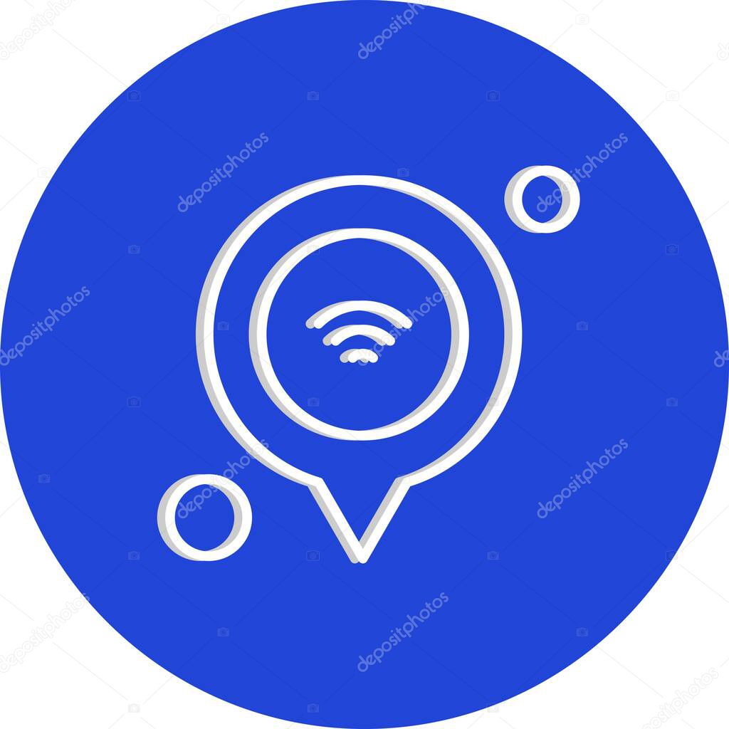 simple vector icon of internet of things concept