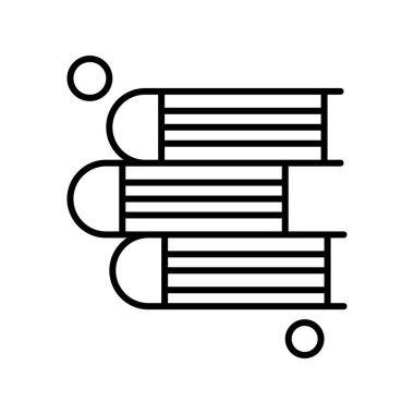 Basit Vektör Üniversitesi Simgesi illüstrasyonu