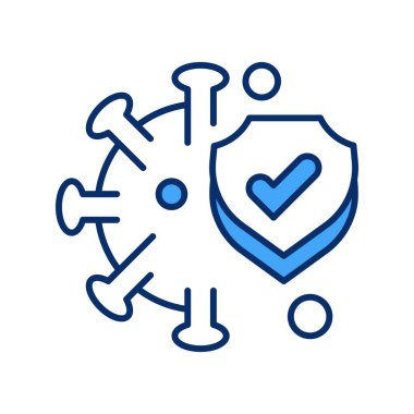 Vektör covid 19 Simge illüstrasyonu