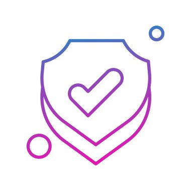 Vektör kalkanı ağ simgesi