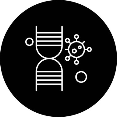  DNA simgesi, vektör illüstrasyonu