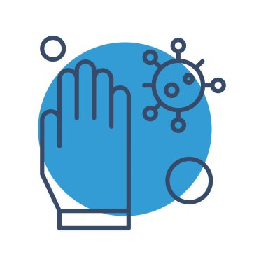 Vektör covid 19 Simge illüstrasyonu