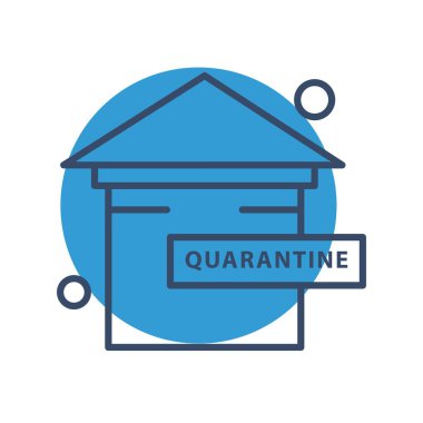  ev düz simgesi, vektör illüstrasyonu