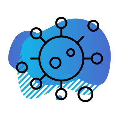 Vektör korona virüsü Ico