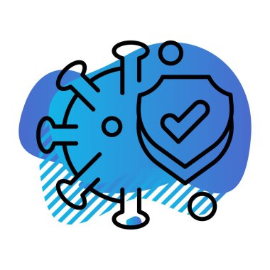 Vektör covid 19 Simge illüstrasyonu