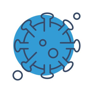 covid 19 Simgesi, Vektör illüstrasyonu  