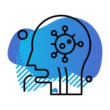 Vektör covid 19 Simge illüstrasyonu