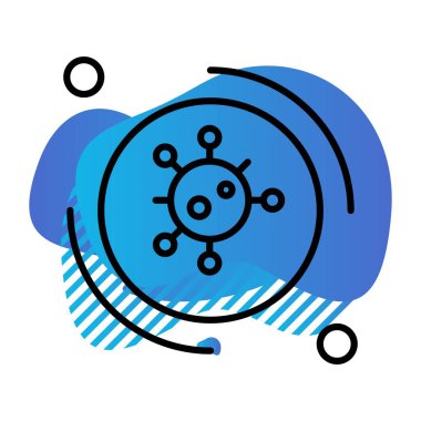 Vektör korona virüsü Ico