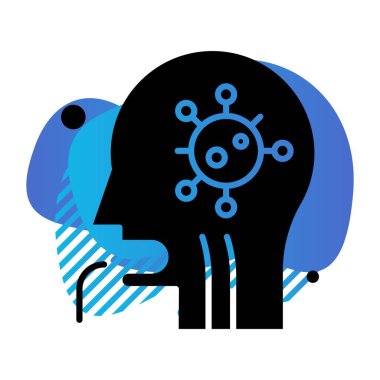 Vektör covid 19 Simge illüstrasyonu