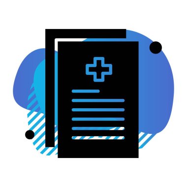 Vektör Covid 19 rapor Simgesi