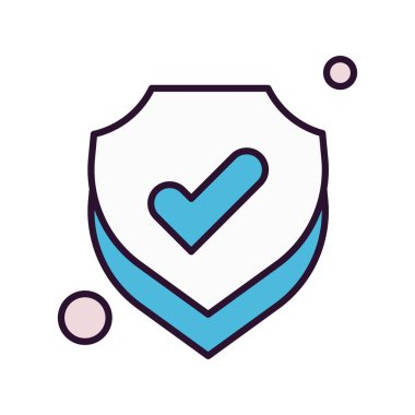 Vektör kalkanı ağ simgesi