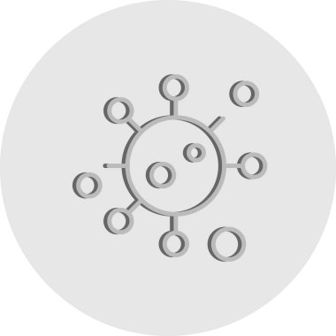 Vektör korona virüsü Ico