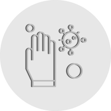 Vektör covid 19 Simge illüstrasyonu